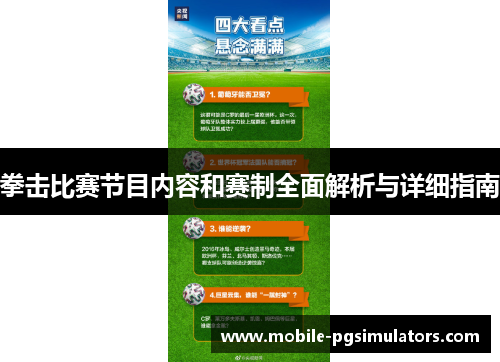 拳击比赛节目内容和赛制全面解析与详细指南