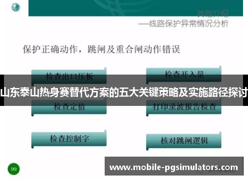 山东泰山热身赛替代方案的五大关键策略及实施路径探讨