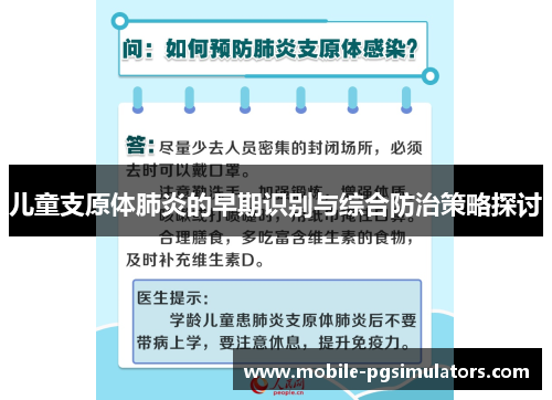 儿童支原体肺炎的早期识别与综合防治策略探讨