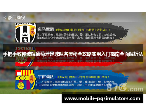 手把手教你破解葡萄牙足球队名奥秘全攻略实用入门指南全面解析法
