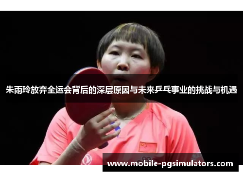 朱雨玲放弃全运会背后的深层原因与未来乒乓事业的挑战与机遇
